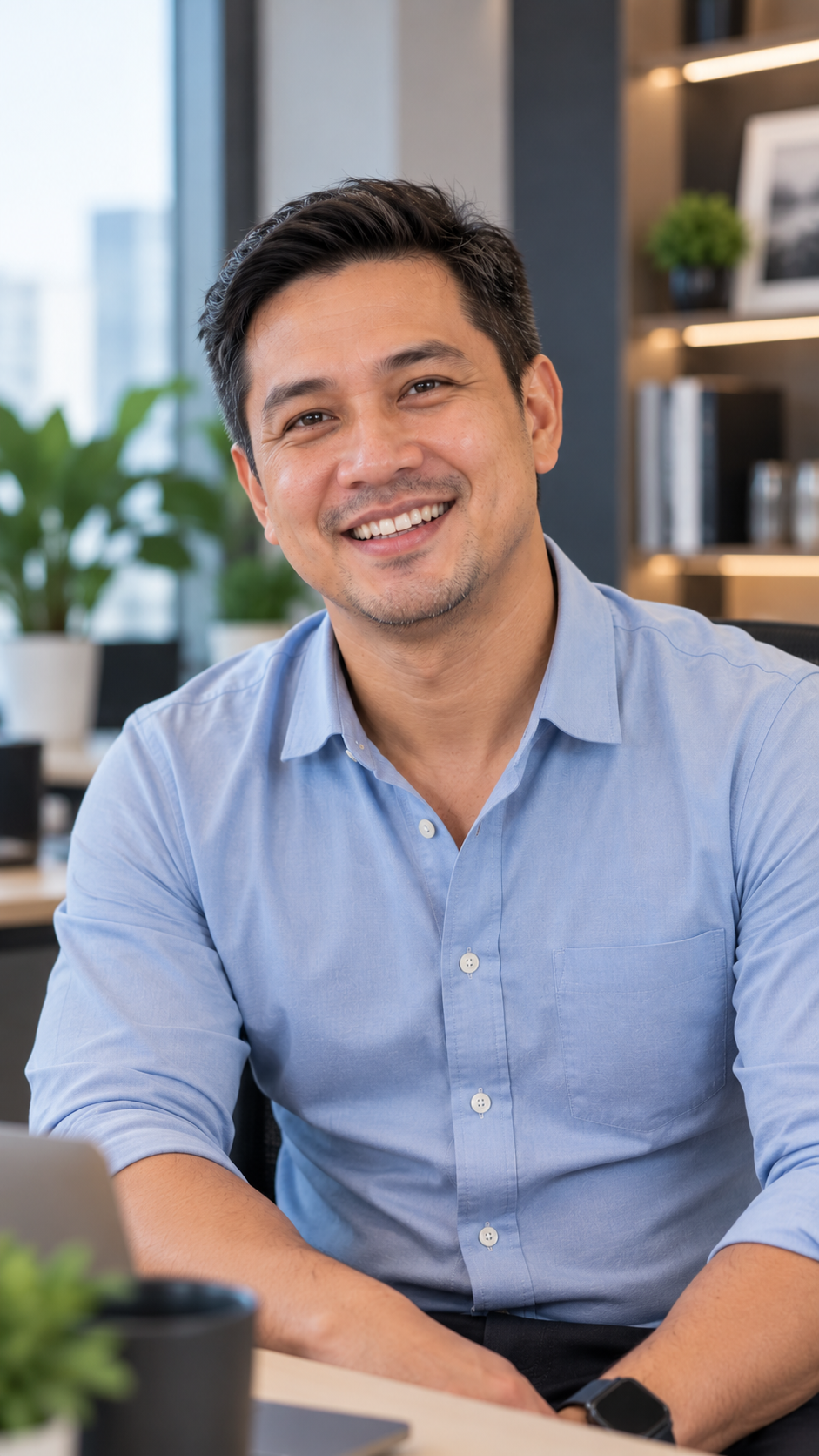 A father sharing his BrightSteps experience